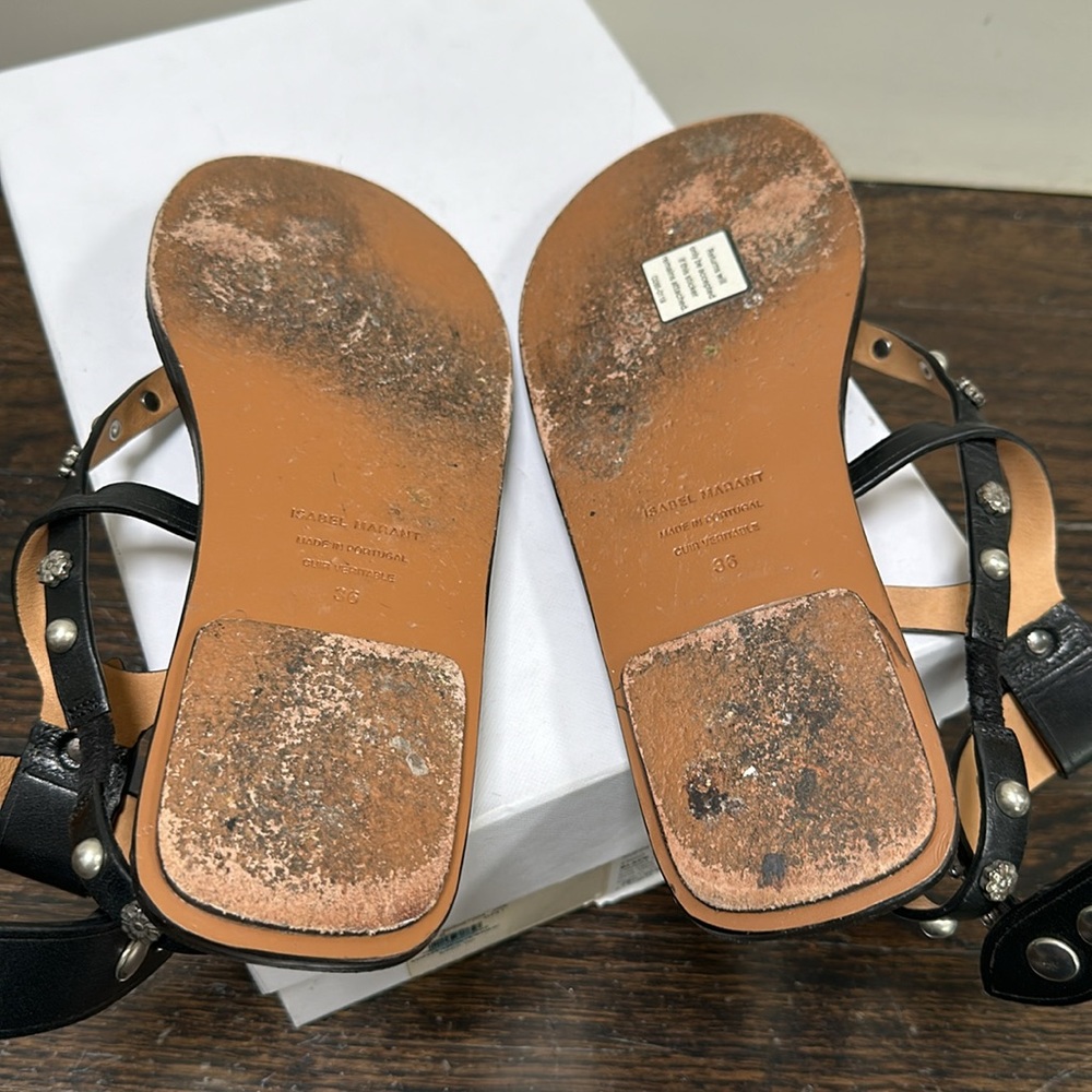 ISABEL MARANT BLK sandals - Picture 9 of 11
